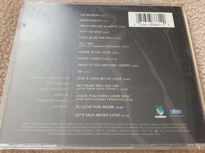 Celine Dion, Lets talk about love, CD original USA 1997