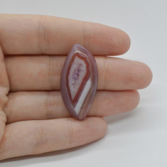 Cabochon agat botswana portocaliu 36x18x6mm c25