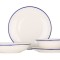 Rinart Set de vesela (Medium) - Blue Edge - 24 bucăți - 6 persoane - Porţelan