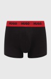 HUGO boxeri 3-pack bărbați, culoarea negru 50469786