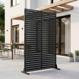Paravan exterior si despartitor din otel galvanizat 180x120 cm antracit
