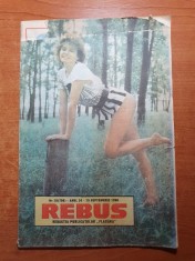 revista rebus 15 septembrie 1990 - revista de divertisment - total necompletata