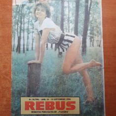 revista rebus 15 septembrie 1990 - revista de divertisment - total necompletata