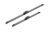 Stergator parbriz Bosch Aerotwin Retrofit, Cauciuc+Grafit, Carlig/Universal, 375-750mm, Negru, Auto