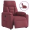 vidaXL Fotoliu rabatabil electric, roșu vin, material textil 3303015