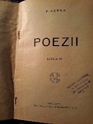 Poezii- P.Cerna, interbelic foto