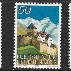 C4041 - Lichtenstein 1986 - Castele 3v. nestampilat ,perfecta stare