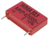 Condensator polipropilenă 100nF 7x16,5x26,5mm THT &plusmn;10% - Componentă electronică de &icirc;naltă calitate