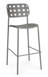 Cumpara ieftin Set 4 scaune bar otel gri Clover 52x45x109 cm