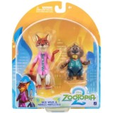 Zootropolis Set 2 figurine articulate Nick Wilde &amp; Nibbles Maplestick 8cm