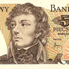 POLONIA █ bancnota █ 500 Zlotych █ 1982 █ P-145d █ UNC █ necirculata