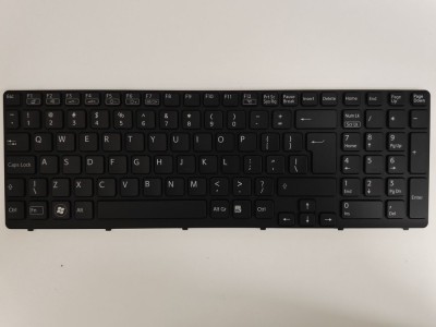 Tastatura Laptop, Sony, Vaio SVE15, SVE151, SVE152, SVE153, iluminata, neagra, layout US foto