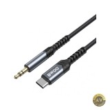 Cablu Audio USB-C - 3.5mm BWOO BO-AUX066 1.2m Negru