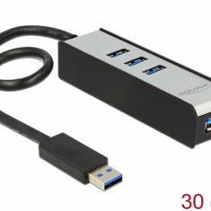 HUB extern 4 porturi USB 3.0, Delock 62534