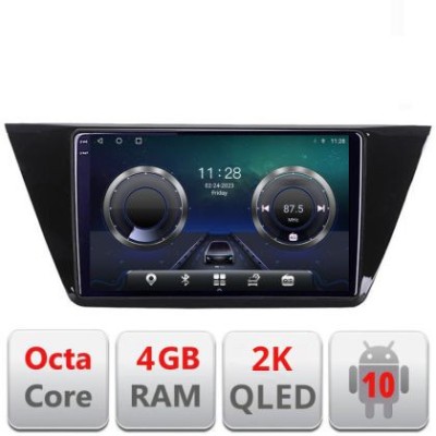 Navigatie Volkswagen Touran 2016- C-3144 Android Octa Core Ecran 2K QLED GPS 4G 4+32GB 360 KIT-3144+EDT-E410-2K CarStore Technology foto