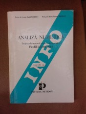 Analiza numerica, proiect de manual pentru clasa a XII-a, profil informatica - George Daniel Mateescu foto