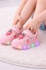 Adidasi roz cu luminite Capsunele (Marime Disponibila: Marimea 29), Superbaby
