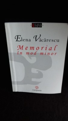 MEMORIAL IN MOD MINOR - ELENA VACARESCU foto