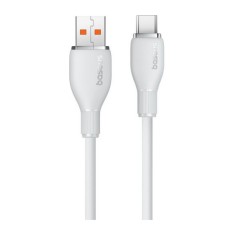 CABLU alimentare si date Baseus Pudding, Fast Charging Data Cable pt. smartphone, USB la USB Type-C 100W, 2m, alb &amp;quot;P10355703221-01&amp;quot; (timbru