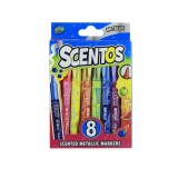 SET 8 MARKERE PARFUMATE, METAL., SCENTOS