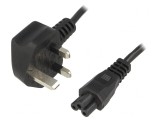 Cablu Alimentare Negru 1,5m 3x0,75mm2 BS 1363 la IEC C5