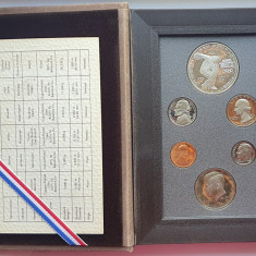 set monetarie 1983 USA SUA Prestige 6 monede proof 1 Dollar argint km - M1
