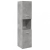 VidaXL Dulap suspendat de baie, gri beton, 30x30x130 cm lemn prelucrat 856220