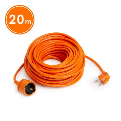 Cablu prelungitor de retea tip oscilant &amp;ndash; 20 m, 3 x 1,5 mm&amp;sup2;, portocaliu Best CarHome foto