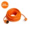 Cablu prelungitor de retea tip oscilant &ndash; 20 m, 3 x 1,5 mm&sup2;, portocaliu Best CarHome