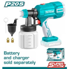 Pistol de vopsit TOTAL - 800ML - LI-ION - 20V (NU INCLUDE ACUMULATOR SI INCARCATOR)