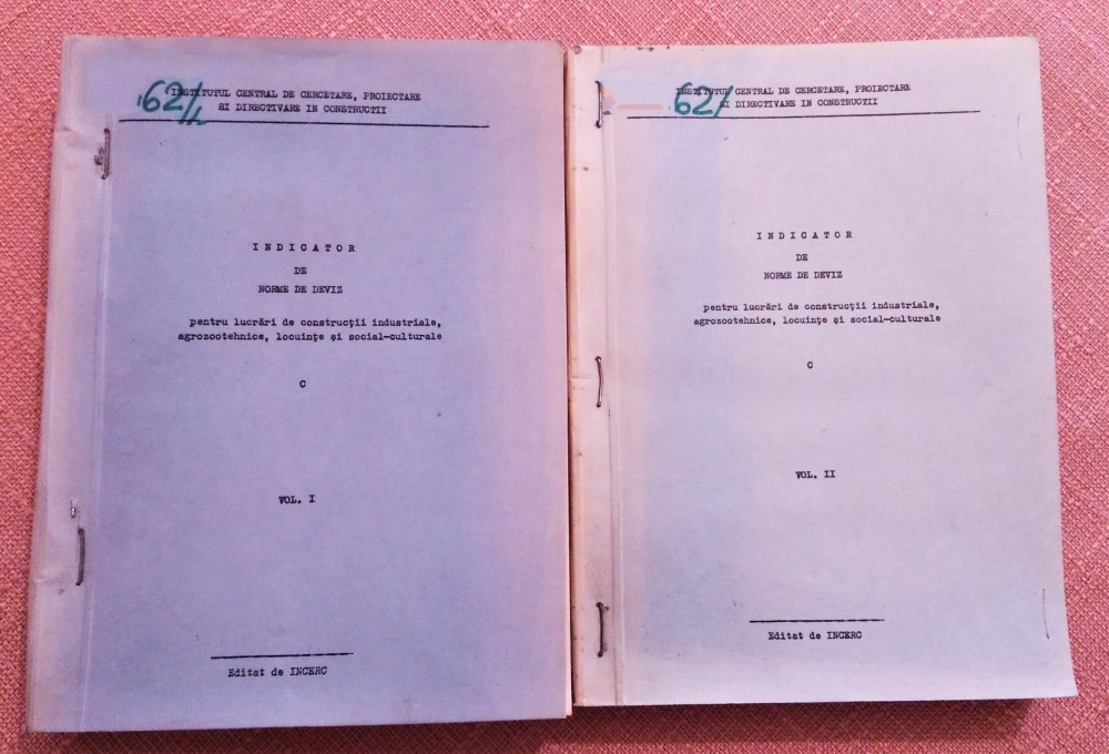 Indicator de norme de deviz pentru lucrari de constructii(C) 2Vol -  I.N.C.E.R.C. | arhiva Okazii.ro