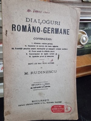Dialoguri romano - germane - M. Rudinescu foto
