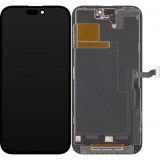 Display cu Touchscreen ZY pentru Apple iPhone 14 Pro Max, cu Rama, Versiune LCD In-Cell IC Movable, Negru