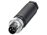 Conector M8 3 PIN Drept pe Cablu 4A 60V