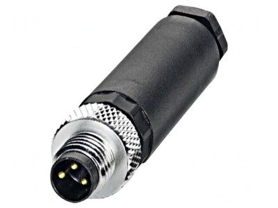 Conector M8 3 PIN Drept pe Cablu 4A 60V foto