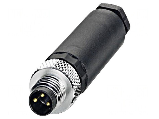 Conector M8 3 PIN Drept pe Cablu 4A 60V