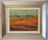 Marin Predescu (n.1932) - Peisaj in Castilia - ulei/panza 1975