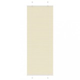 vidaXL Jaluzea plisată Crem 75x200cm Lățime țesătură 74,4 cm