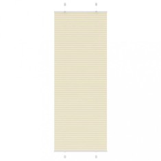 vidaXL Jaluzea plisată Crem 75x200cm Lățime țesătură 74,4 cm 4015308