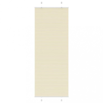 vidaXL Jaluză plisată Crem 70x200 cm Lățime țesătură 69,4 cm 4015307 foto