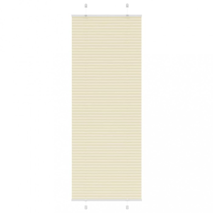 vidaXL Jaluză plisată Crem 70x200 cm Lățime țesătură 69,4 cm 4015307