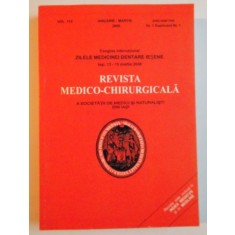 REVISTA MEDICO - CHIRURGICALA A SOCIETATII DE MEDICI SI NATURALISTI DIN IASI , IANUARIE - MARTIE 2008