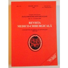 REVISTA MEDICO - CHIRURGICALA A SOCIETATII DE MEDICI SI NATURALISTI DIN IASI , IANUARIE - MARTIE 2008