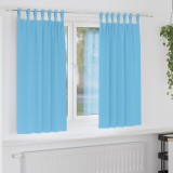 VidaXL Perdele opace 2 pcs Albastru deschis 175 x 140 cm Poliester