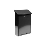 Cumpara ieftin Cutie Postala Neagra Vorel 78570, 400x250x100mm, Otel Zincat, Deschidere Superiora, Montare pe Perete, 2 Chei
