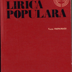 HST C2105 Poezia lirică populară 1967 Tache Papahagi