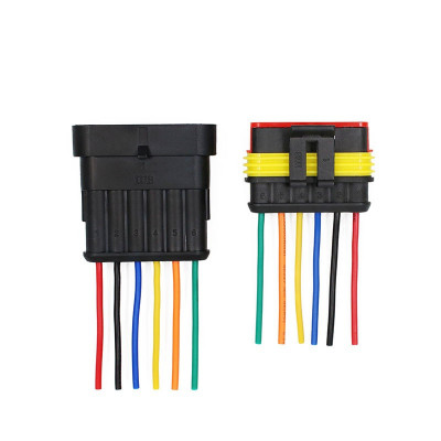 Conector Tata-Mama cu fir Auto, 6Pini foto