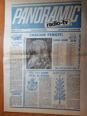 panoramic radio-tv 24 -30 decembrie 1990- art robert de niro, marilyn monroe foto