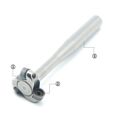 Mini bit sculptura Rotund 16mm tija 6mm - SCR