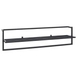 Cumpara ieftin Suport de prosoape, negru, 95x25x22 cm, fier